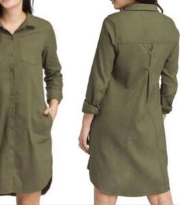 Prana Olive Long Sleeve Dress